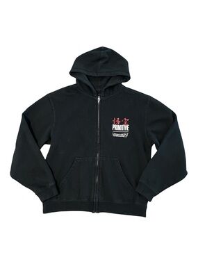 Primitive Kids Black Zip-Up Hoodie - Medium